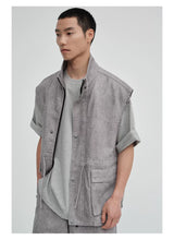 Crew Neck Raw Hem Short-Sleeve Tees