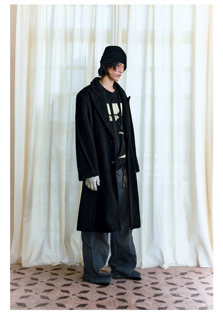 Padded Long 70% Australian Wool Coat