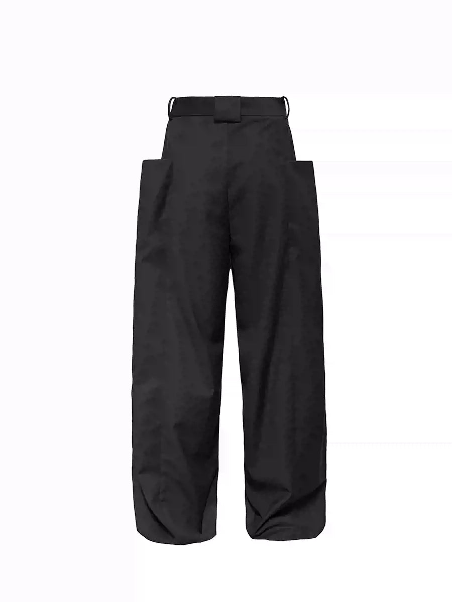 Straight Leg Side Pocket Dress Trousers