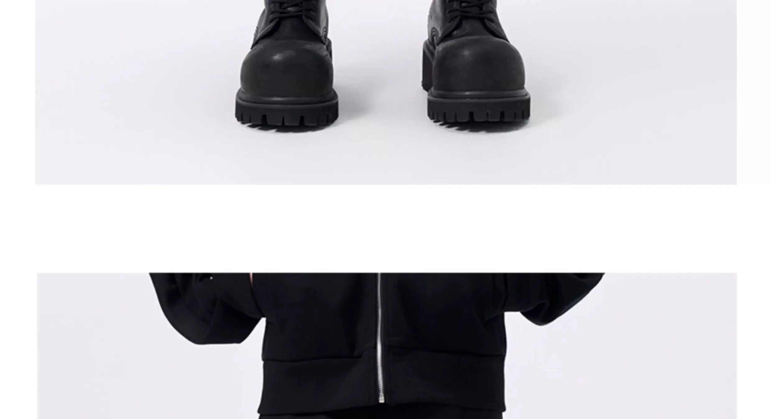 Deconstructed Waistband Layered Unisex Skirt