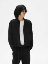 Soft Space Cotton Boxy Zip Sweatshirt