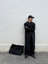 Dual Style Shoulder Pad Trench Coat