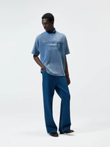 270G Printed Vintage Waffle Cotton Tee