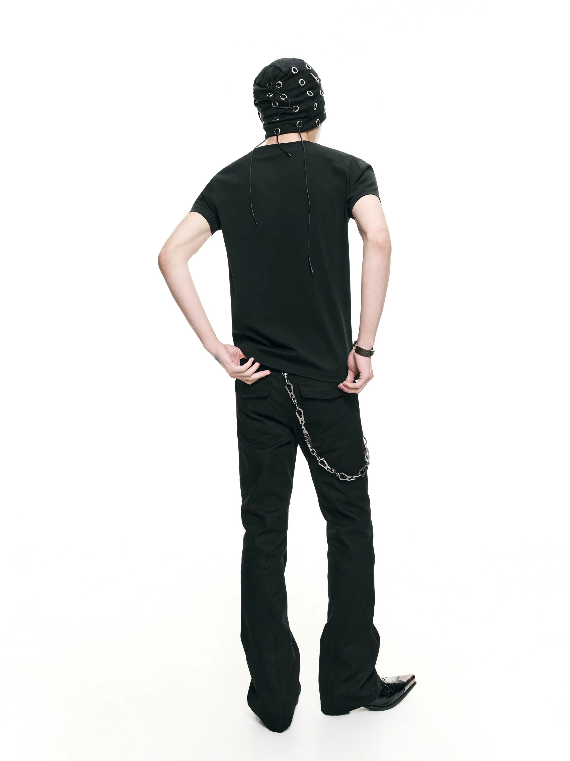Rivet Slim Canvas Punk Jeans