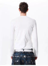 Men's Cross Print Long Sleeve T-Shirt