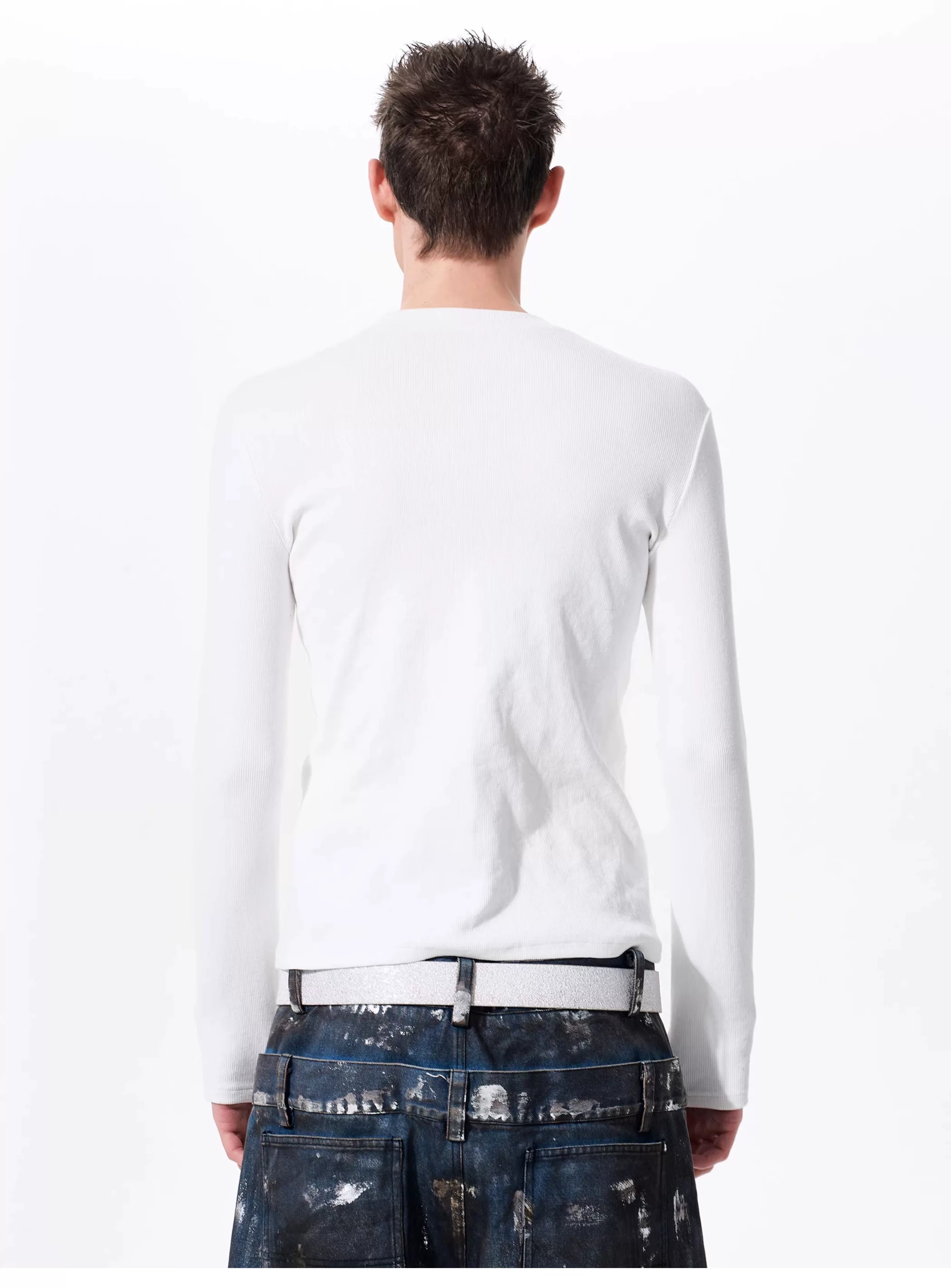 Men's Cross Print Long Sleeve T-Shirt