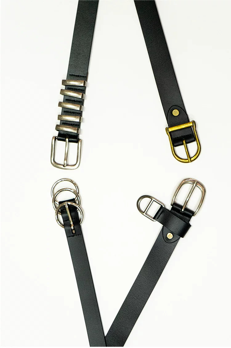 Men's Genuine Leather Buckle Belt