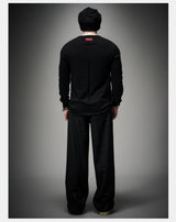 Fitted Dark Tailored Merino Cashmere Sweater