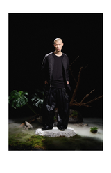 Pleated Tapered Leather Pants