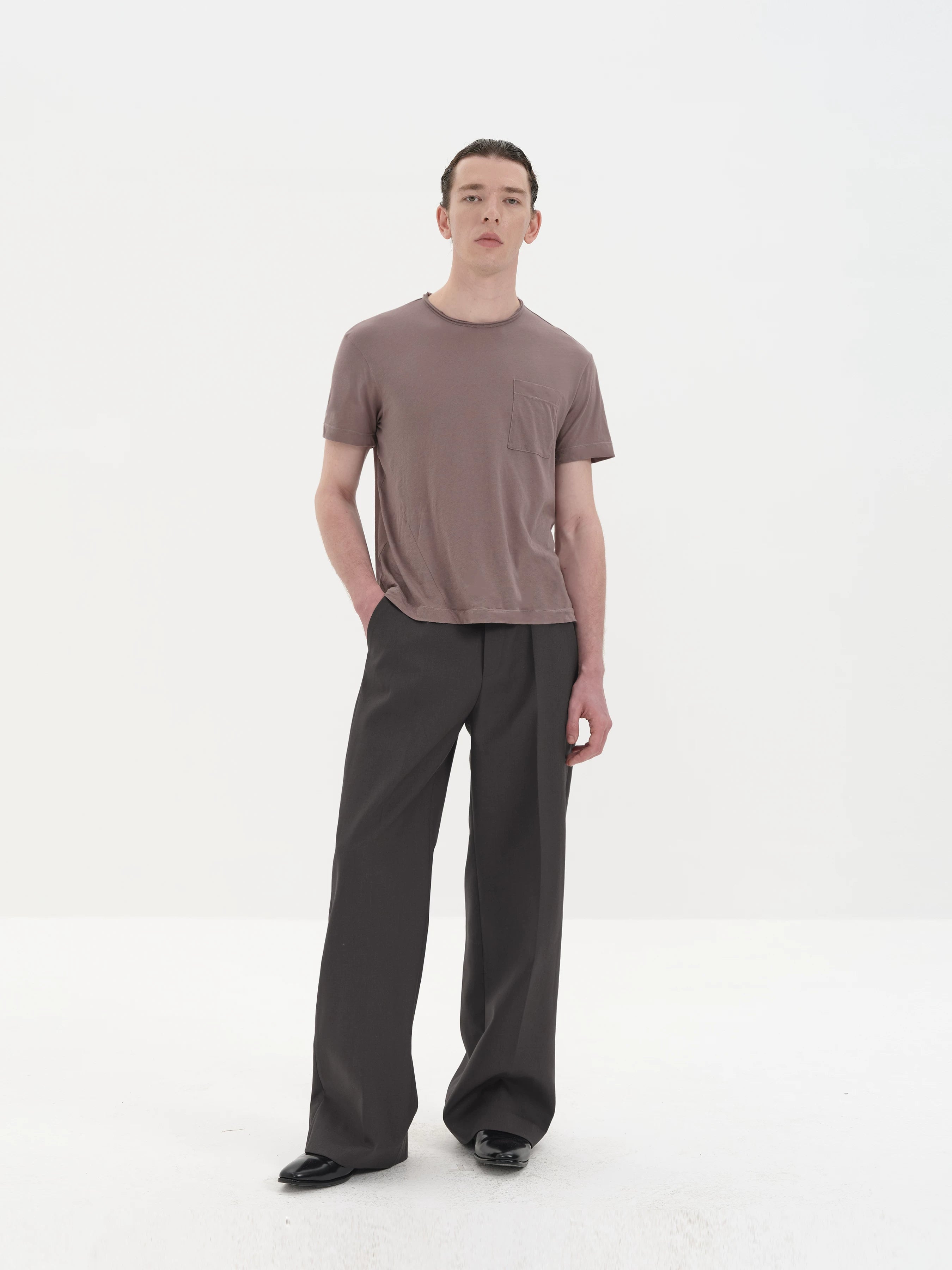 Chest Pocket Silk Cotton Tees