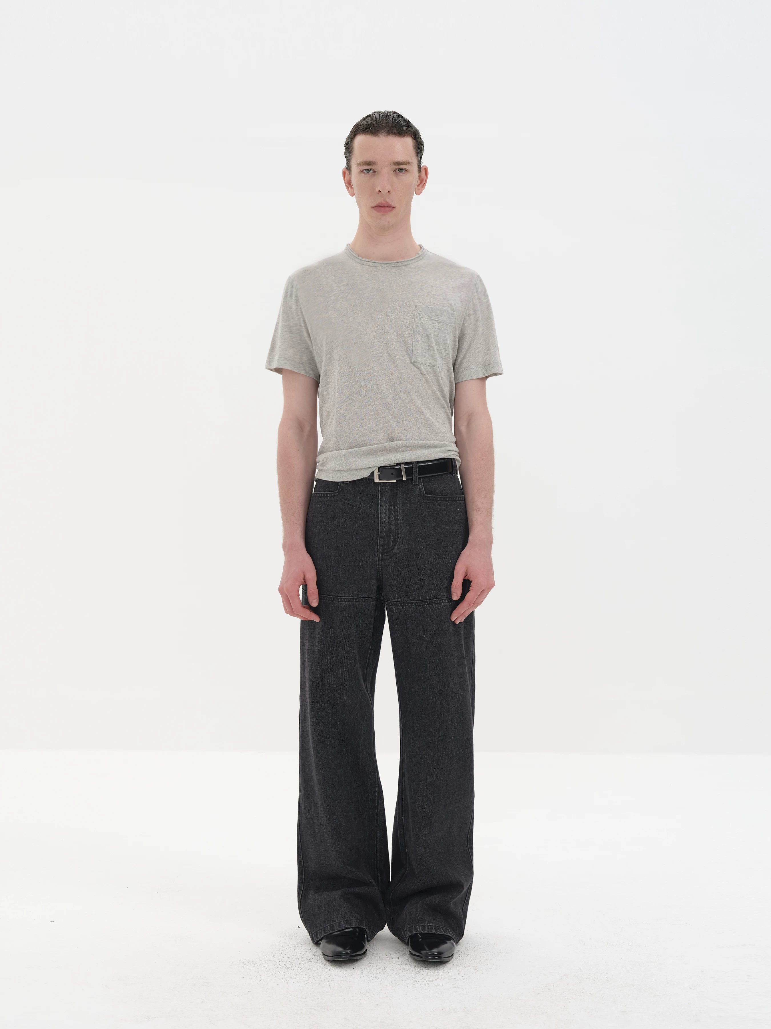 Chest Pocket Silk Cotton Tees