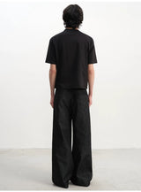 Baguette Print Textured Short-sleeve Tee