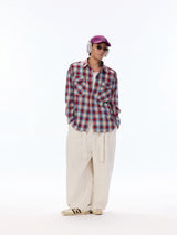 Brushed Workwear Plaid Shirt