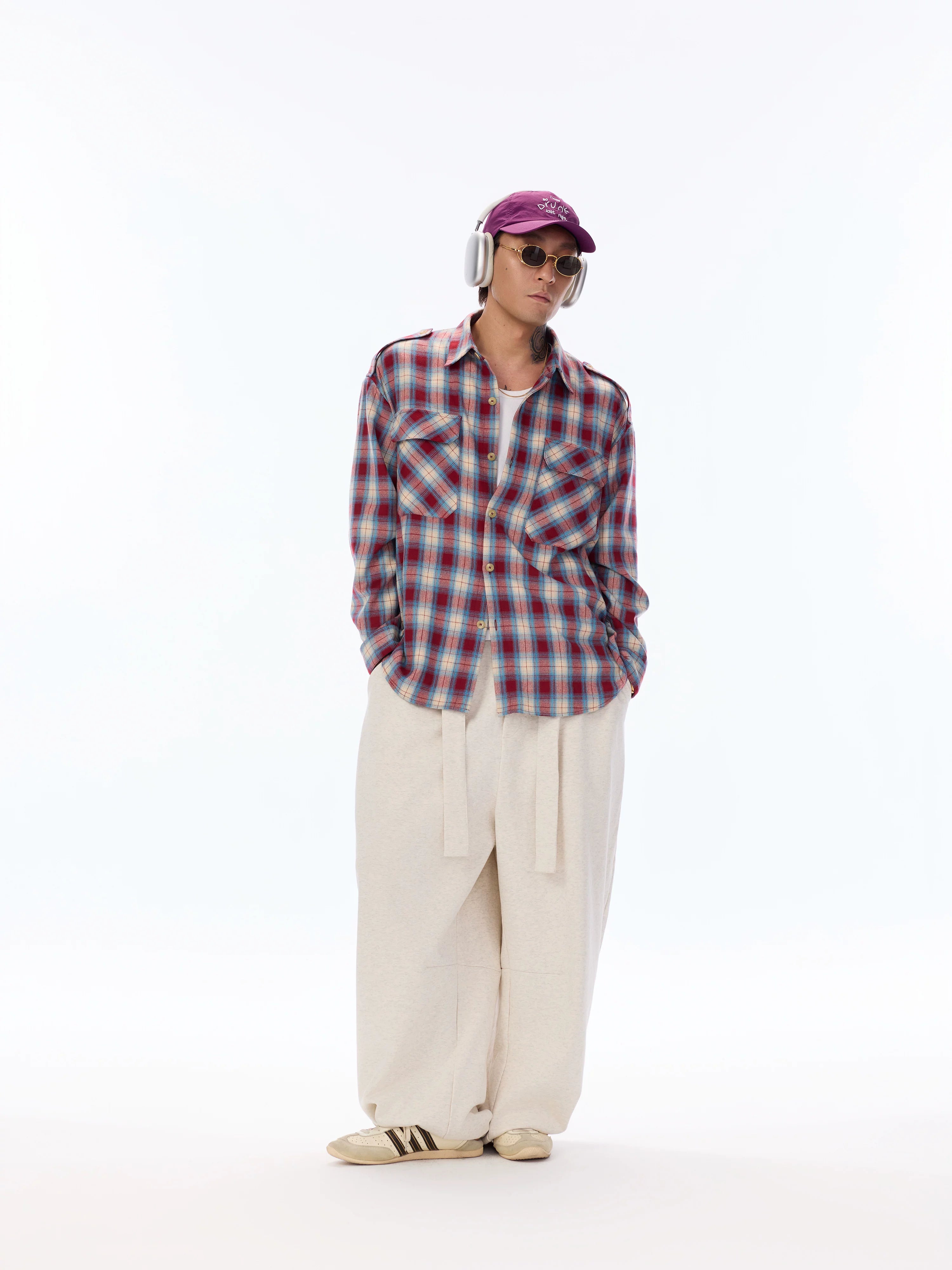 Brushed Workwear Plaid Shirt