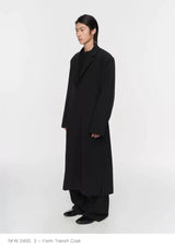 Dual Style Shoulder Pad Trench Coat
