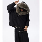 Waterproof Detachable Fox Fur Padded Coat