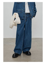 13 Oz Washed Straight Leg Jeans