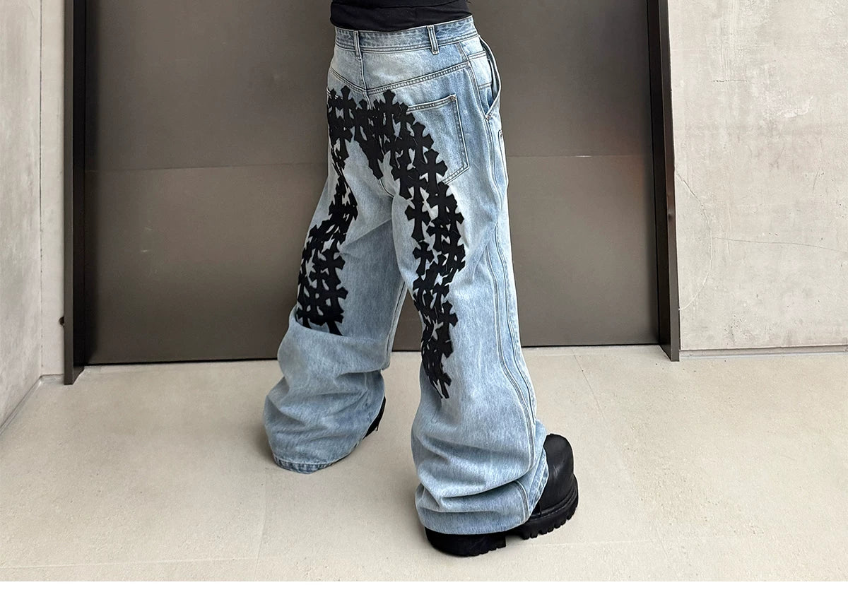 Genuine Vintage Washed Blue Carpenter Jeans