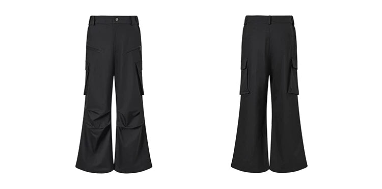 Men's Loose Zip Pocket Parachute Pants