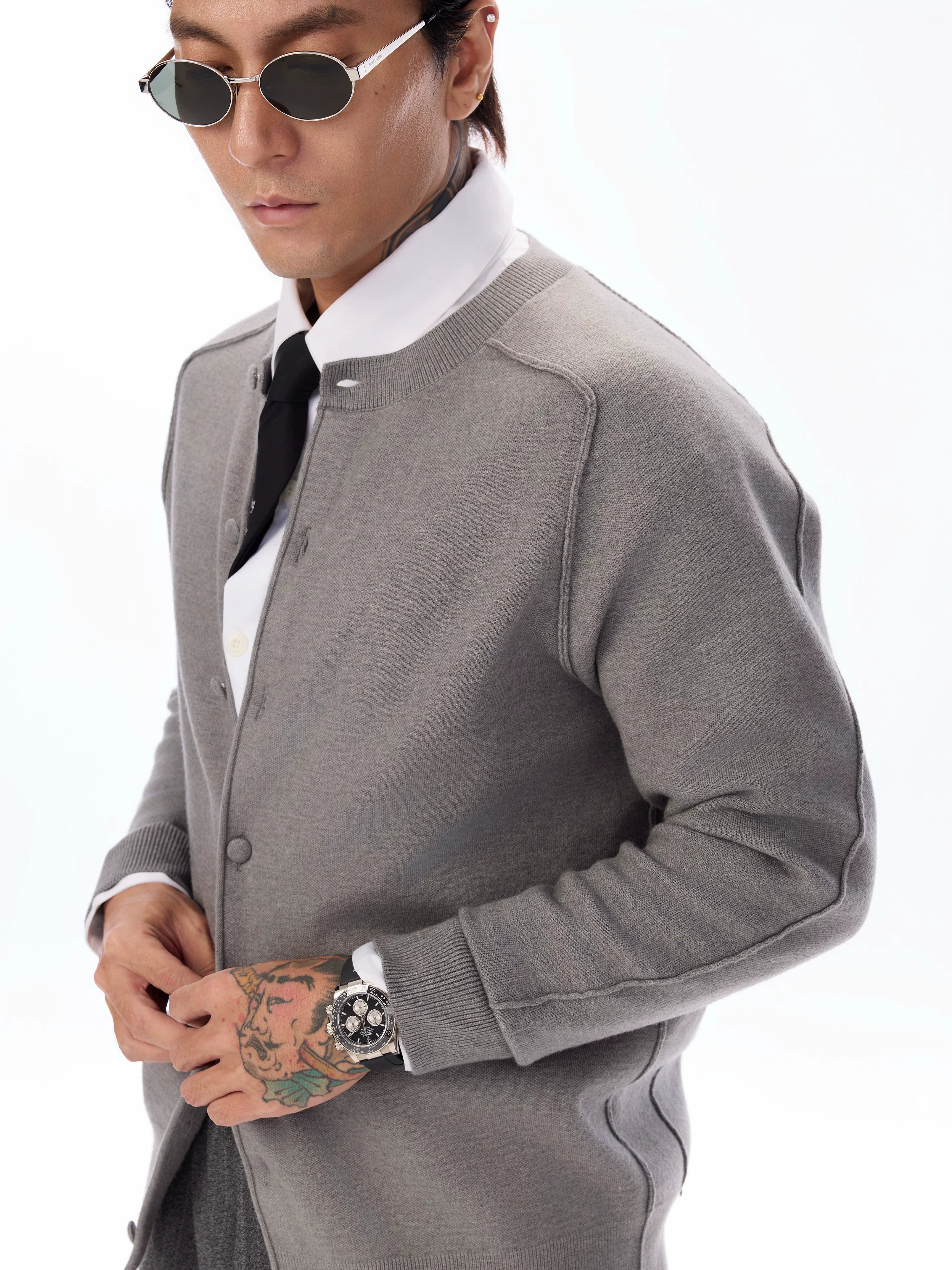 Modal Core-Spun Knit Cardigan