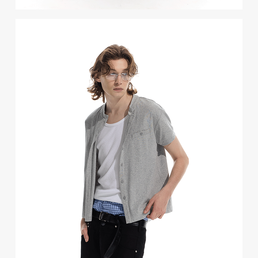 Premium Wool Blend Straight Shoulder Cardigan