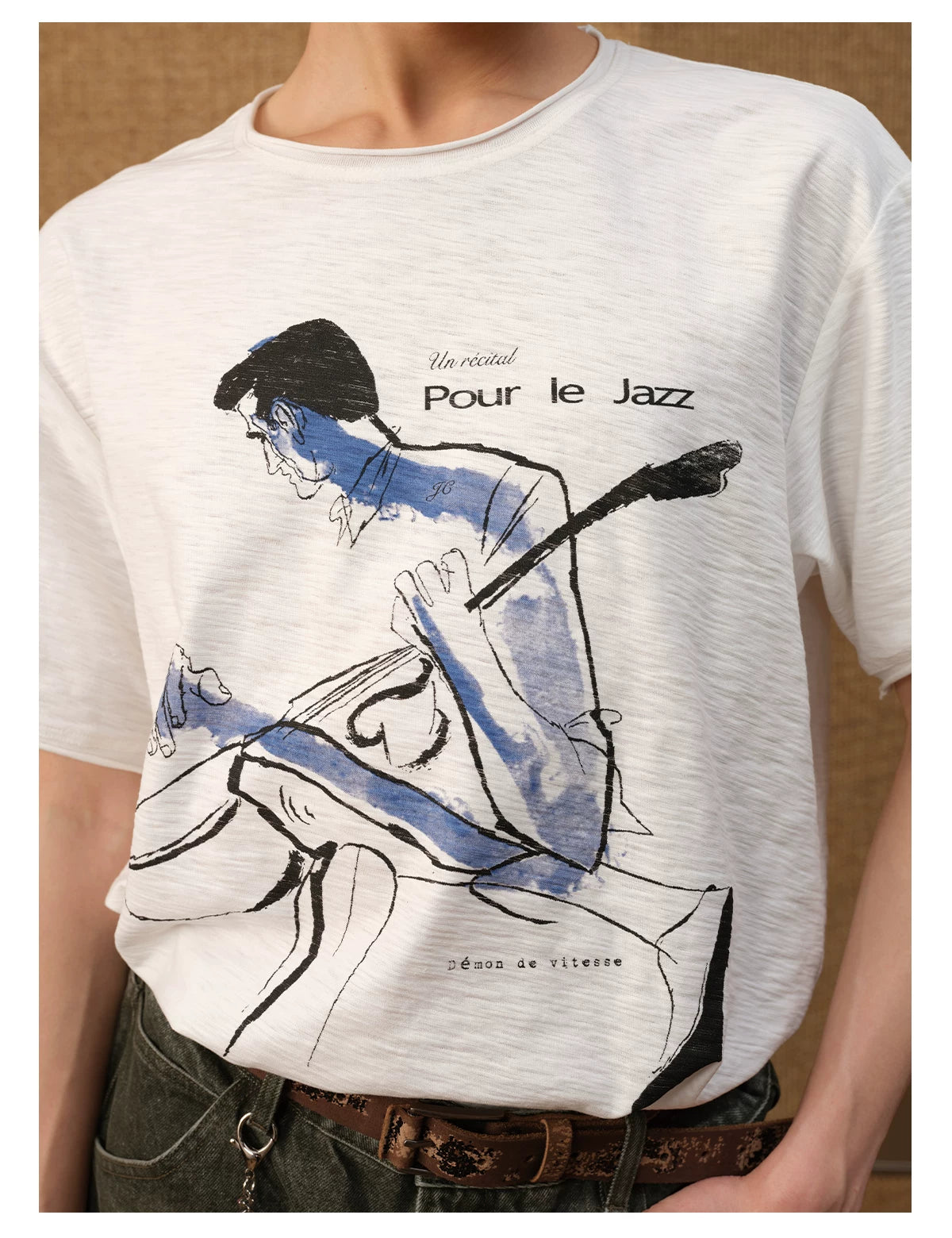 Water Stain Print Short Sleeve Tee