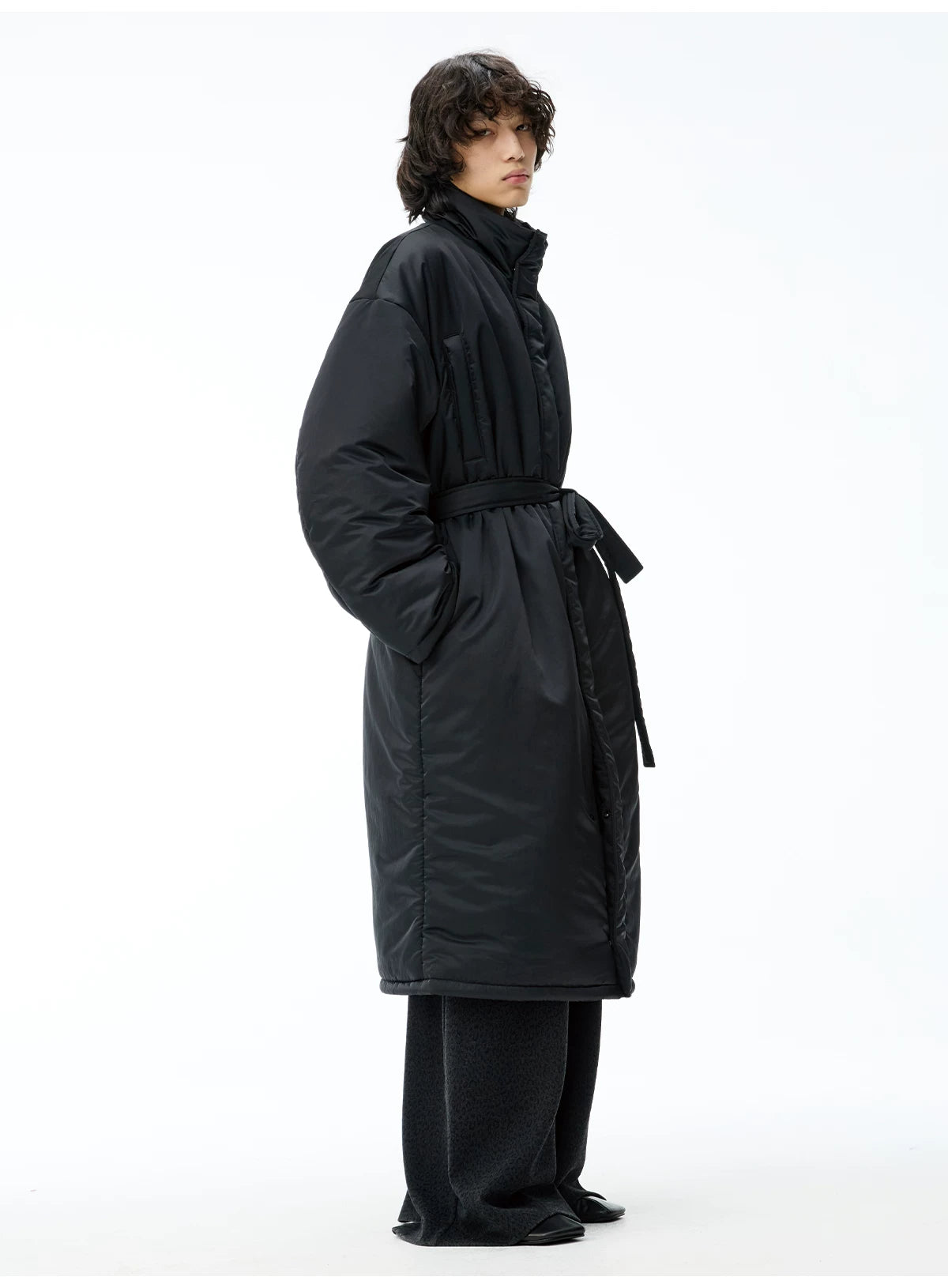Waist-Cinched 3M Padded Parka
