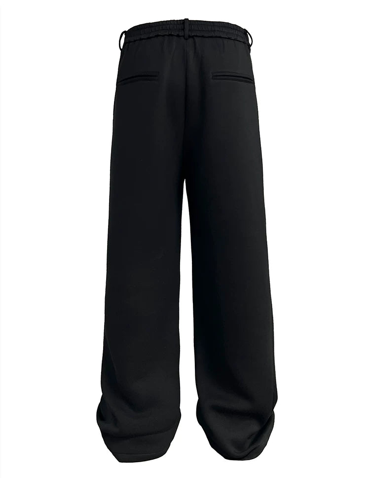 Flared Space Cotton Sweatpants With Pockets