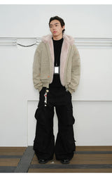 Men's Splatter Canvas Padded Jacket