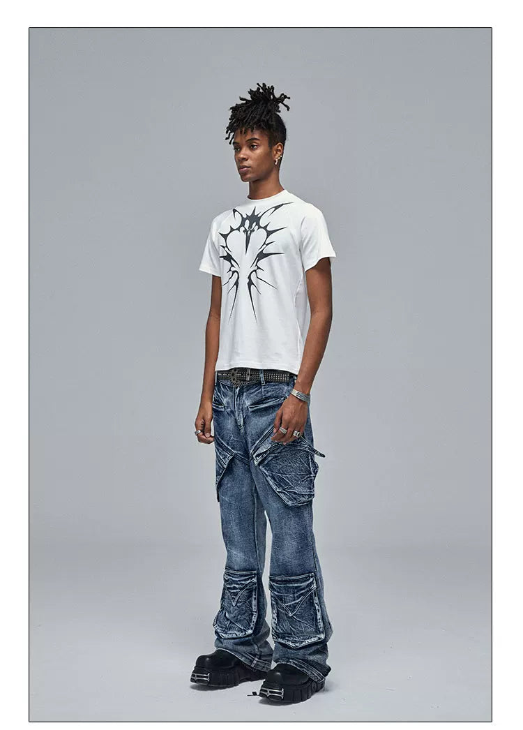 American Hip-Hop Printed Slim Tee