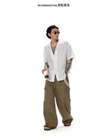Elegant French Linen Cuban Collar Shirt