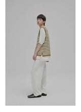 Tie Waist Straight Leg Knit Pants