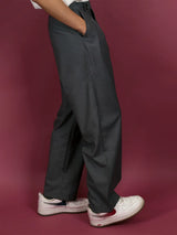Men's Vintage Gray Wide Leg Pants