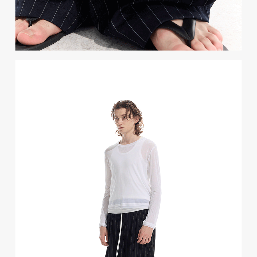 Striped Drawstring Elastic Casual Pants