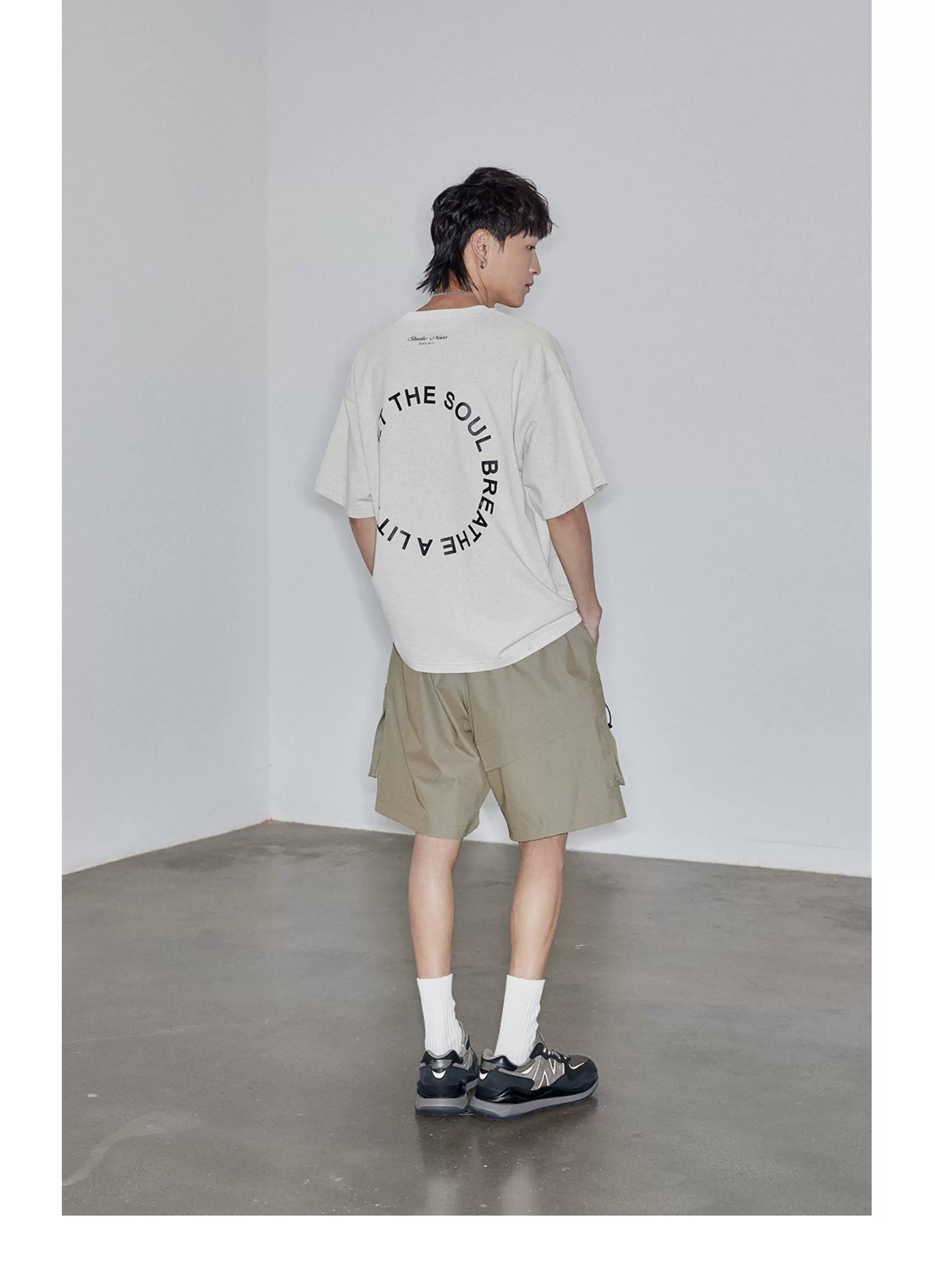 Magnetic Belted Elastic Multi-pocket Shorts