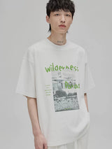 Graffiti Print Double Mercerized Tee