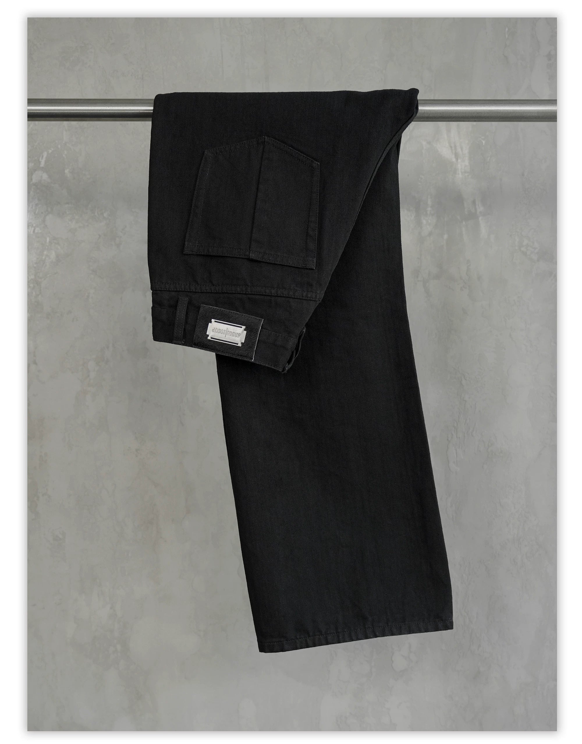 Baggy 15 Oz Rigid Black Jeans