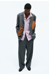 Casual Square Neck Cotton Blend Shirt