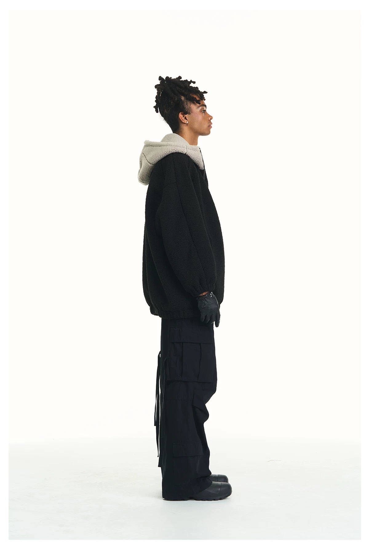 Unisex Loose Pleated Multi-pocket Cargo Pants