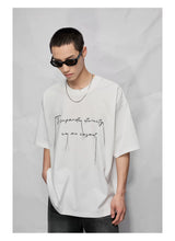 Cotton Blend Embroidered Fringe Tee