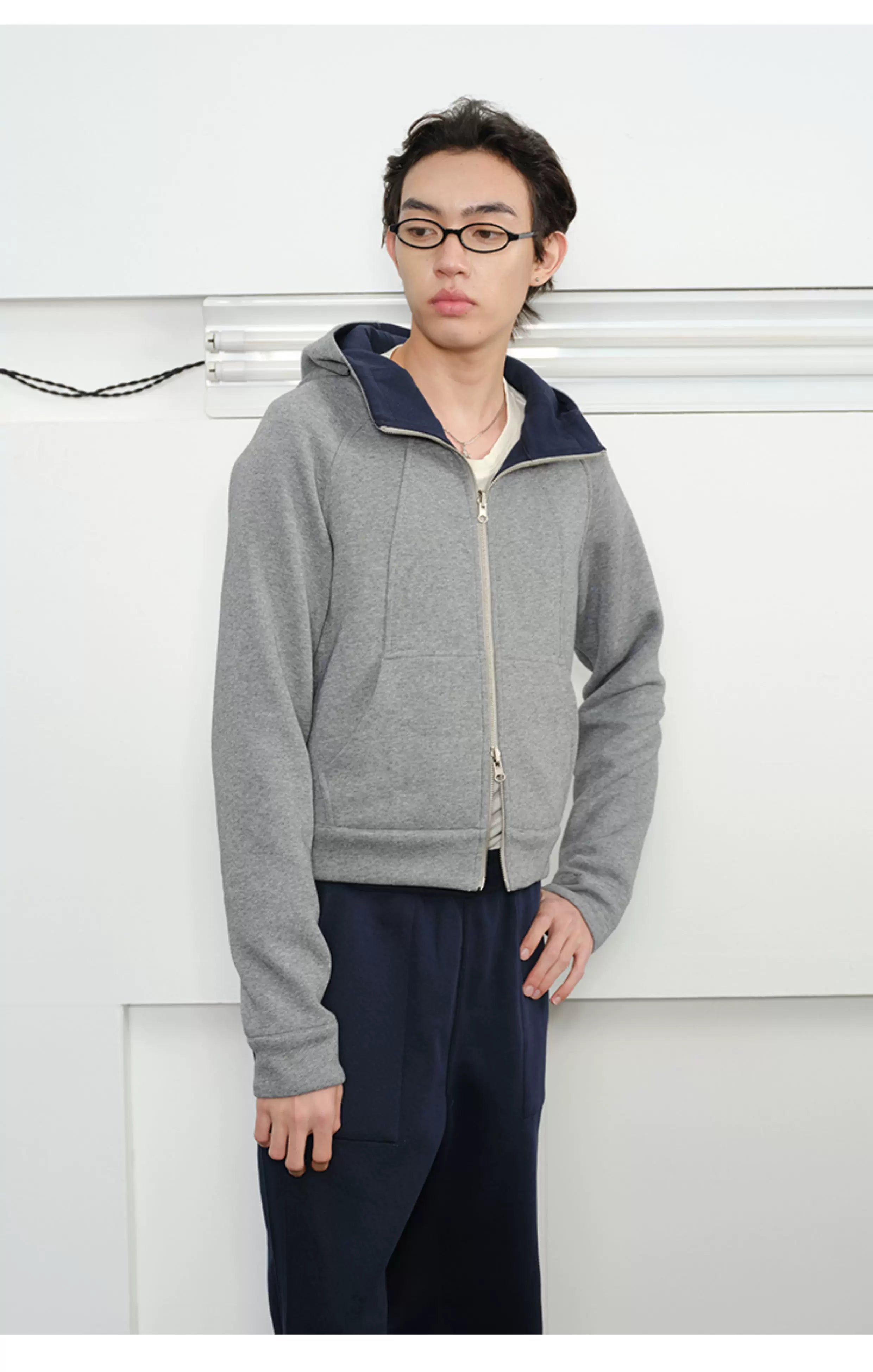 Men's Reversible Zip Hoodie Sweatpants Set