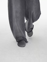 Horsehair Closed Toe Slip-on Mules