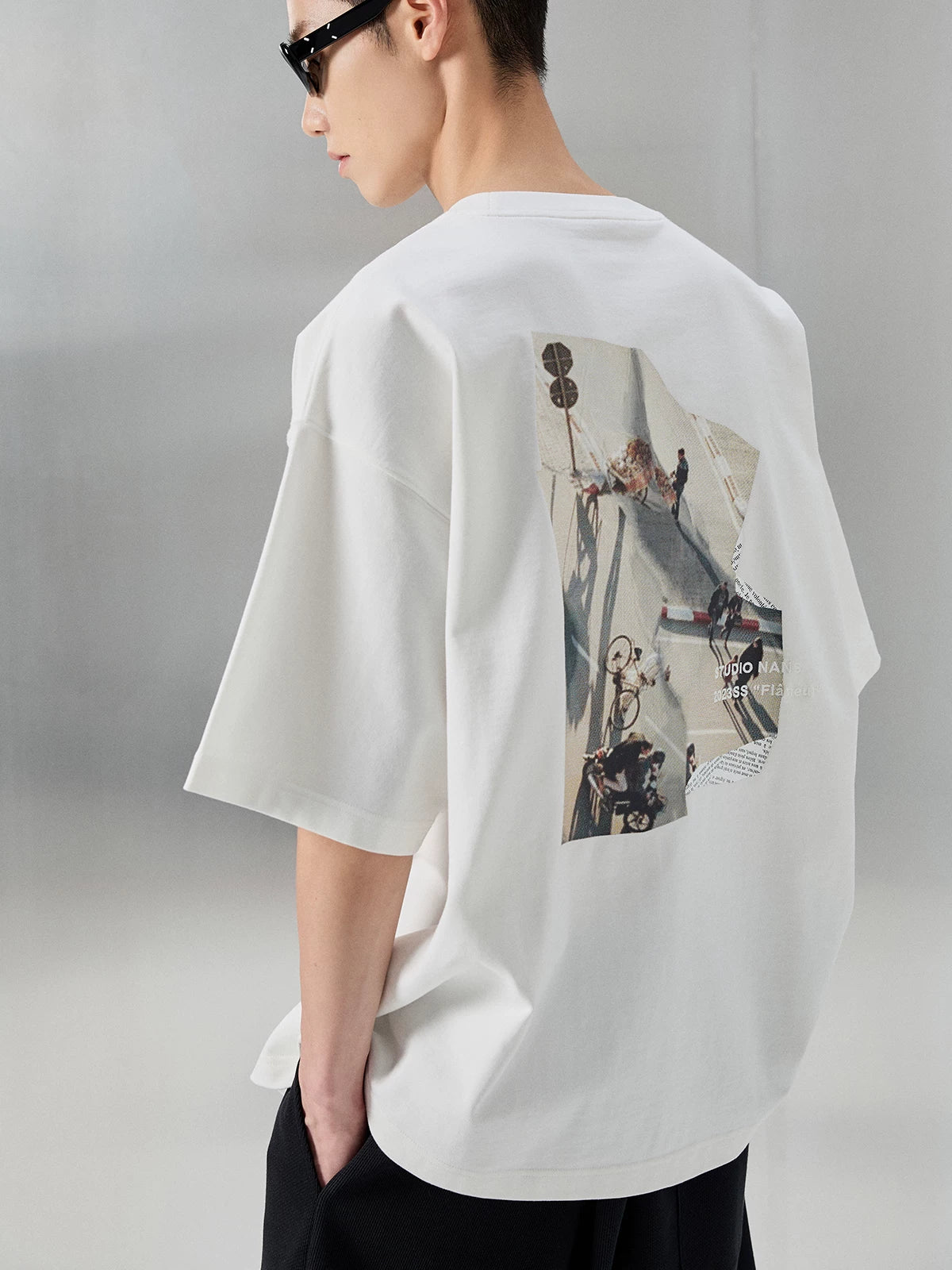 Oversized Heavyweight Printed Embroidered Tee