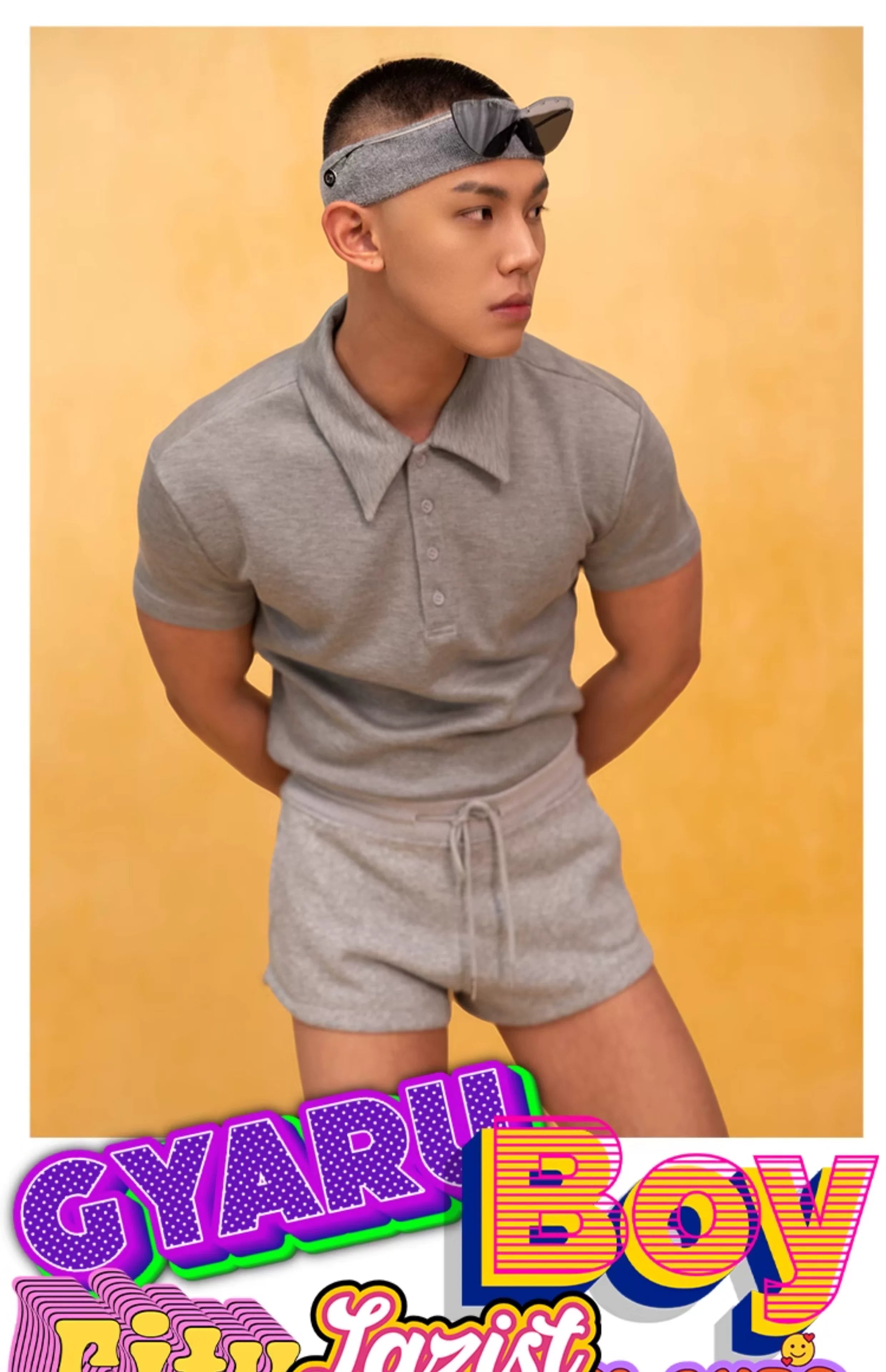 Men's Slim Light Gray Polo Shirt