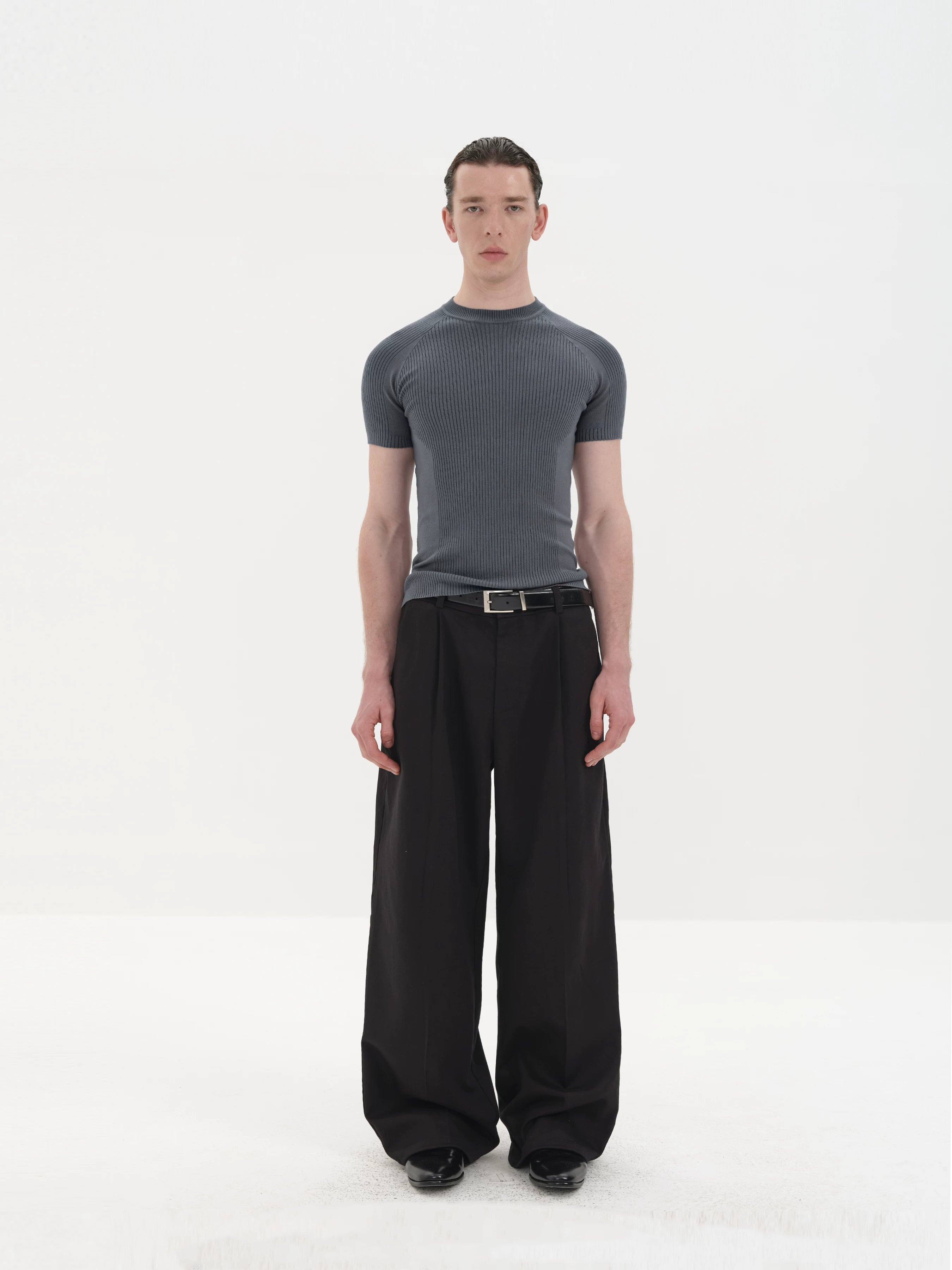 Lightweight Ribbed Short Sleeves