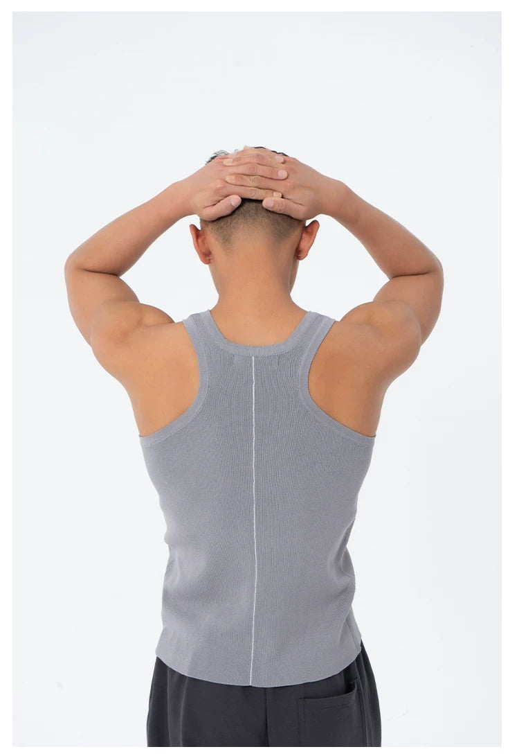 Men's Ribbed Sports Tank Tops