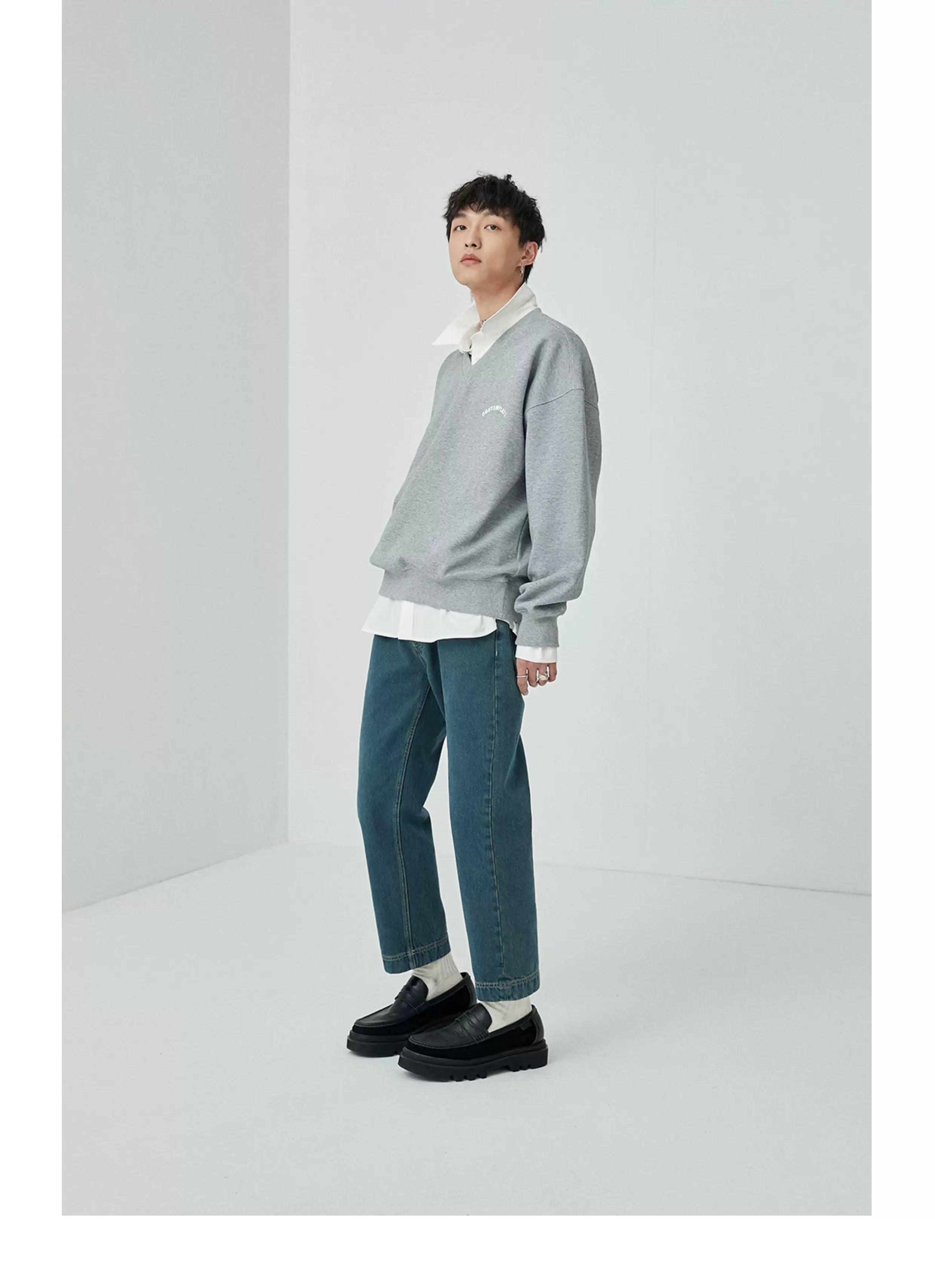 Split Pocket Basic Cotton Shirt