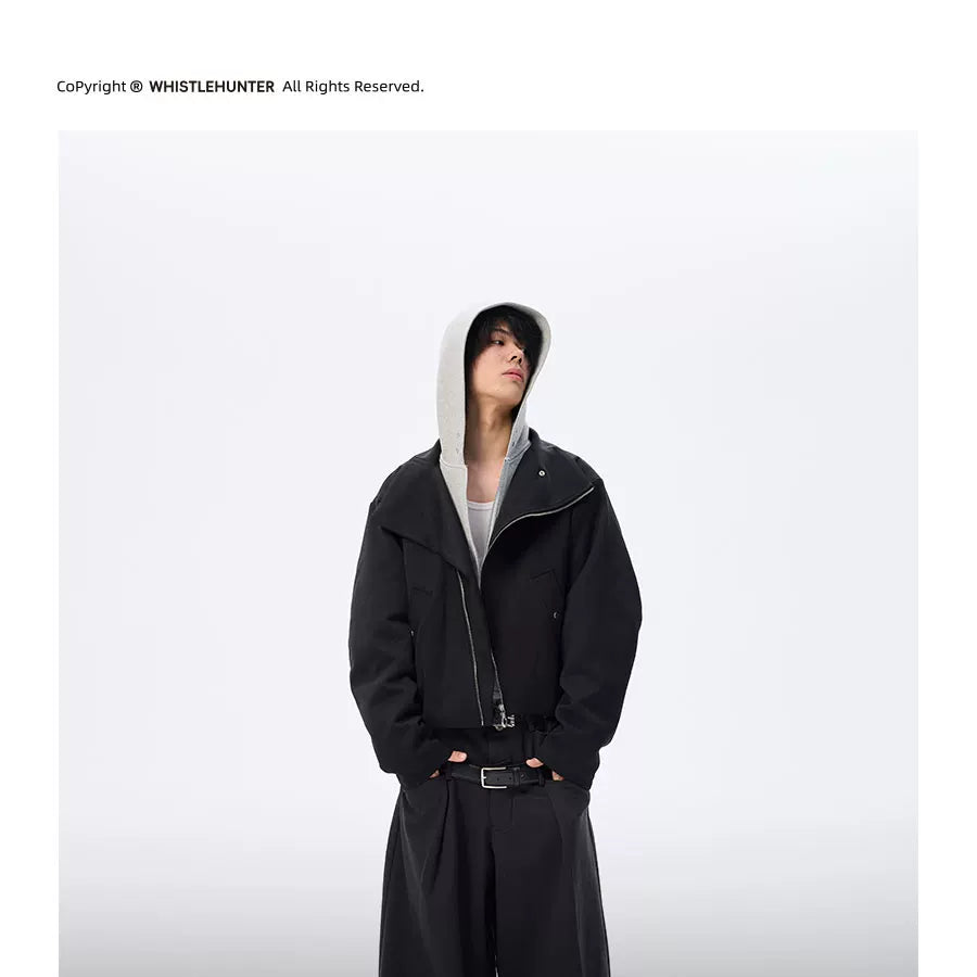 Two-In-One Short Detachable Hooded Puffer Jacket