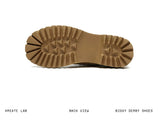 Matte Yellow Leather Derby Shoes