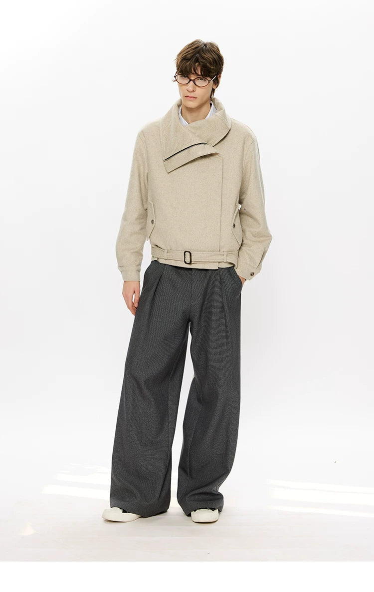 50% Merino Wool Set-Shoulder Zip Jacket